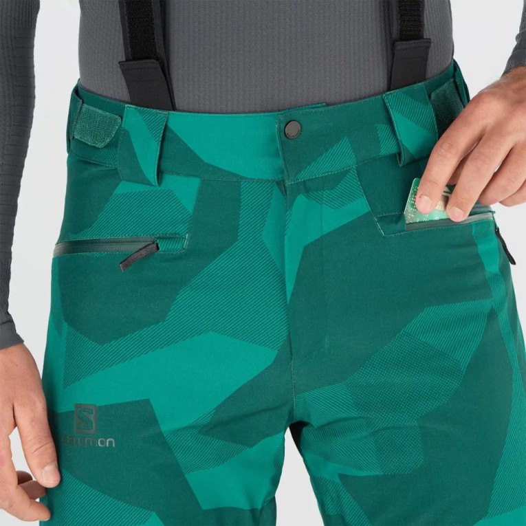 Pantalones De Esquí Salomon Edge Hombre Verdes | MX JSYG284